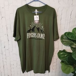 Fingers Duke Men's T Shirt Hunter Army Green size XXL Next Level Apparel NEW